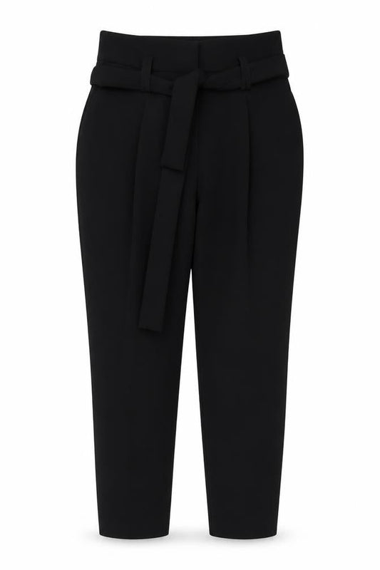 Dorothy Perkins Womens Black Polyester Chino Trousers Size 12 L27 in Regular Button