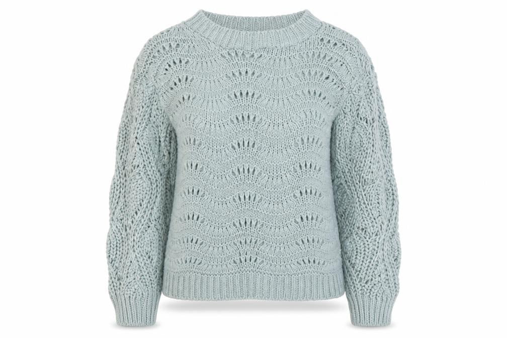 Dorothy Perkins Womens Blue Round Neck Acrylic Pullover Jumper Size S