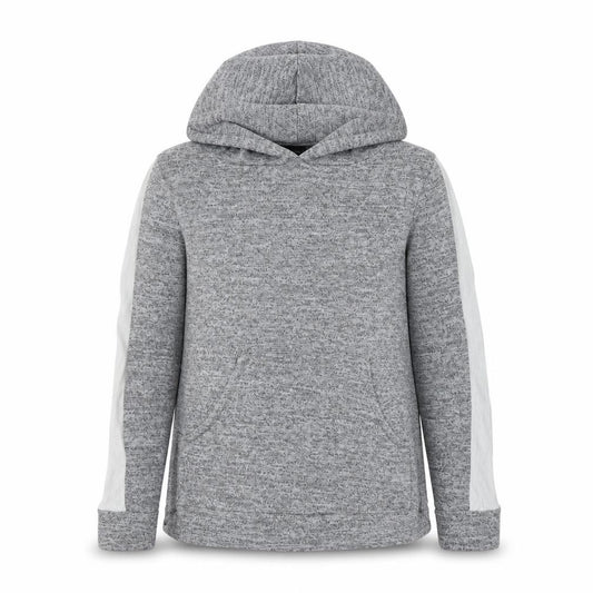Boohoo Womens Grey Acrylic Pullover Hoodie Size 6 Pullover