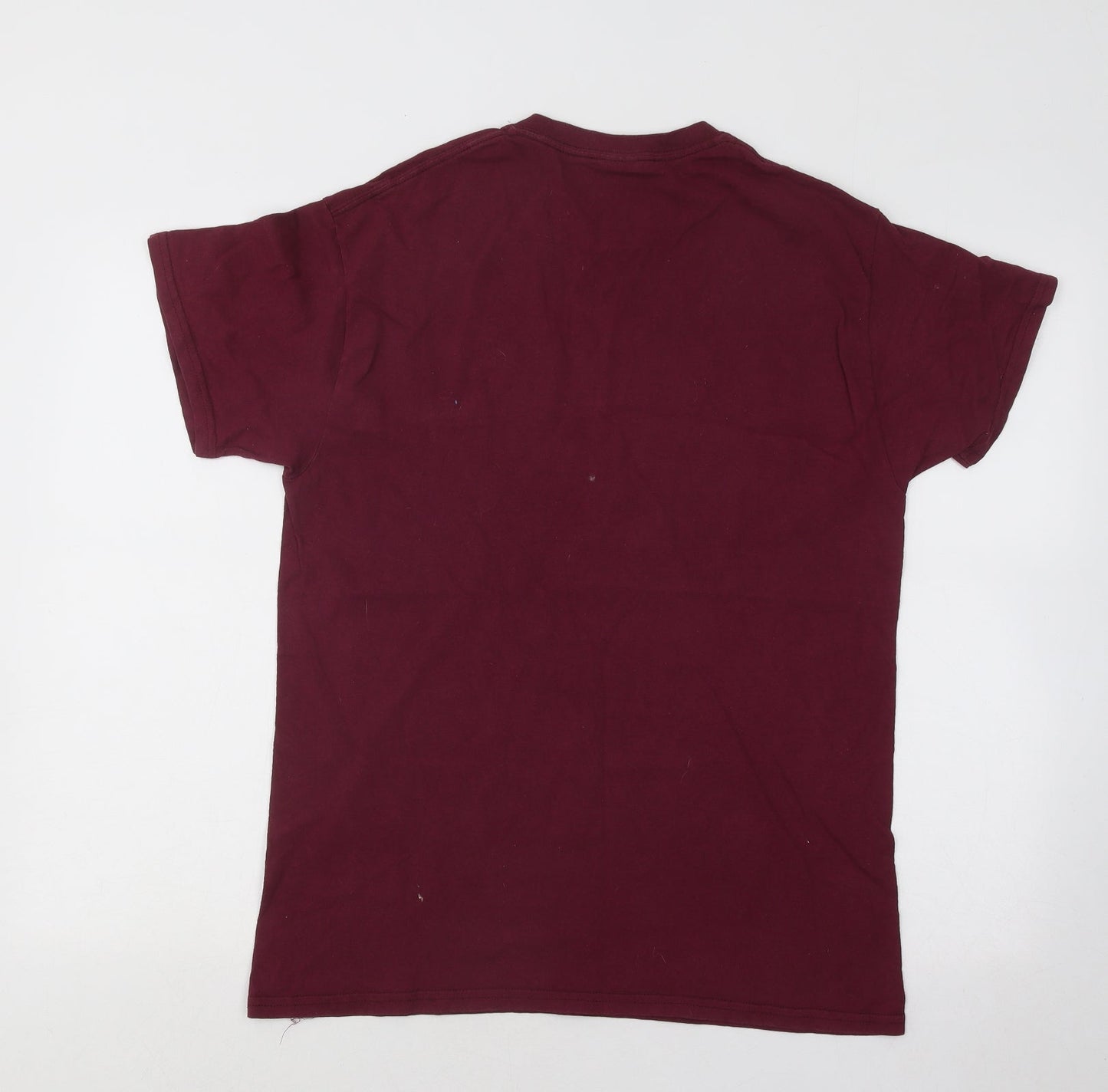 Gildan Womens Purple Cotton Basic T-Shirt Size M Round Neck - Girls Just Wanna Have Funds