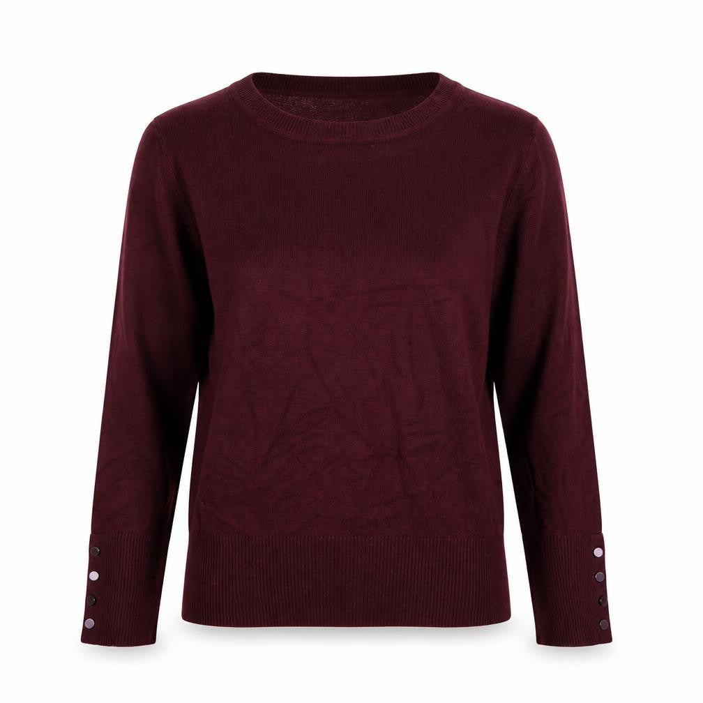 Dorothy Perkins Womens Red Round Neck Viscose Pullover Jumper Size 6