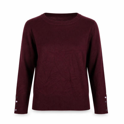 Dorothy Perkins Womens Red Round Neck Viscose Pullover Jumper Size 6
