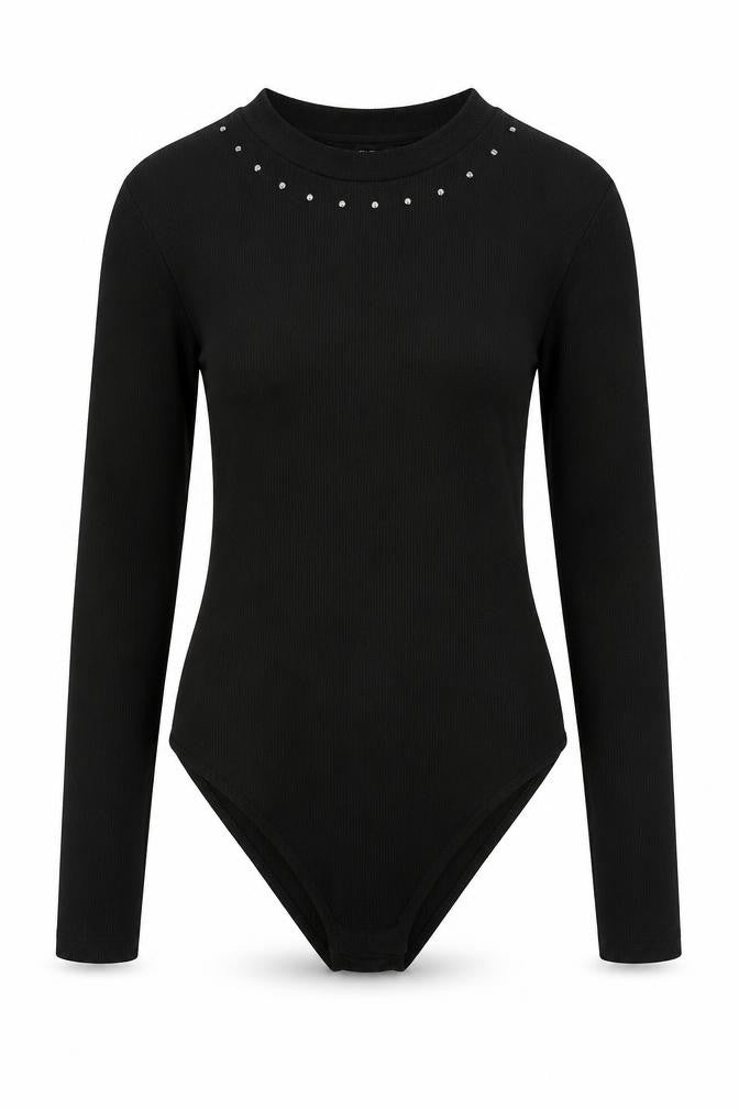 F&F Womens Black Polyester Playsuit One-Piece Size 8 Snap