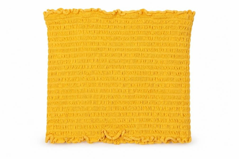Candy Couture Girls Yellow Cotton Basic Tank Size 16 Years Square Neck