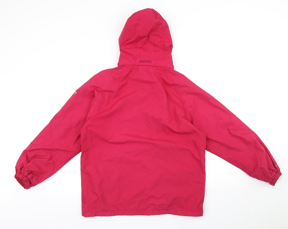 Regetta Womens Pink Rain Coat Coat Size XS Zip