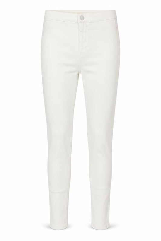 Topshop Womens White Cotton Skinny Jeans Size 6 L24 in Regular Zip