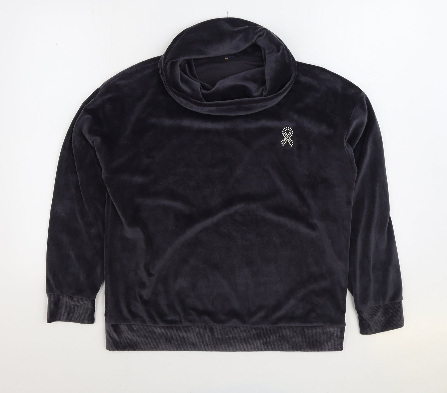 George Womens Grey Polyester Pullover Sweatshirt Size 12 Pullover