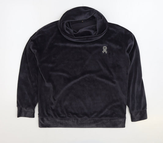 George Womens Grey Polyester Pullover Sweatshirt Size 12 Pullover