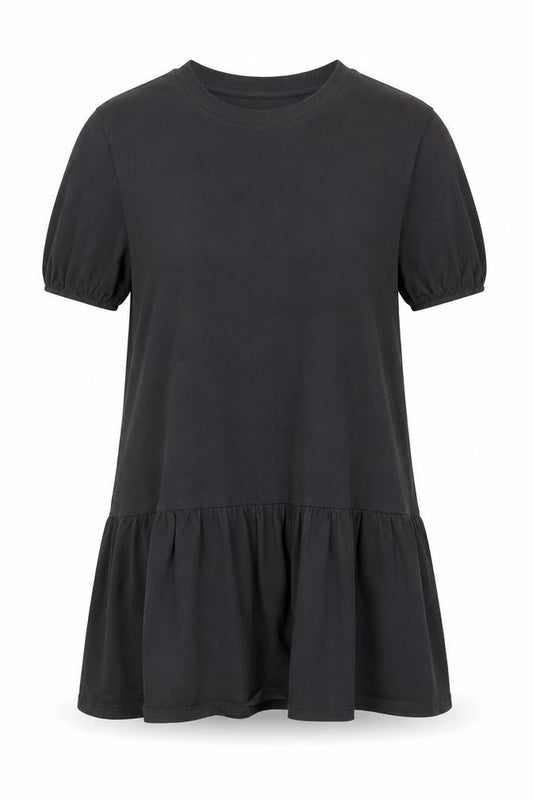 H&M Womens Grey Cotton Trapeze & Swing Size XS Round Neck Pullover
