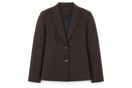 Berkertex Womens Brown Polyester Jacket Suit Jacket Size 12