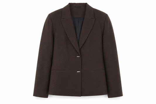 Berkertex Womens Brown Polyester Jacket Suit Jacket Size 12