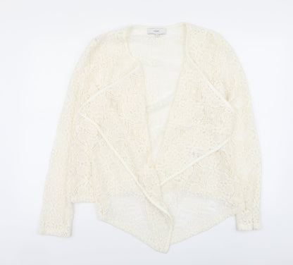 Next Womens Ivory Jacket Blazer Size 12 Hook & Eye