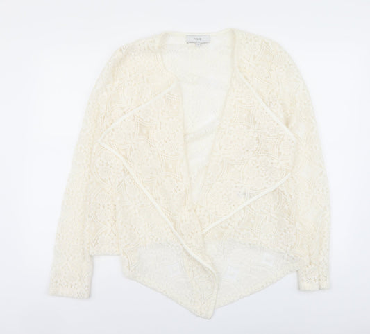 NEXT Womens Ivory Jacket Blazer Size 12 Hook & Eye