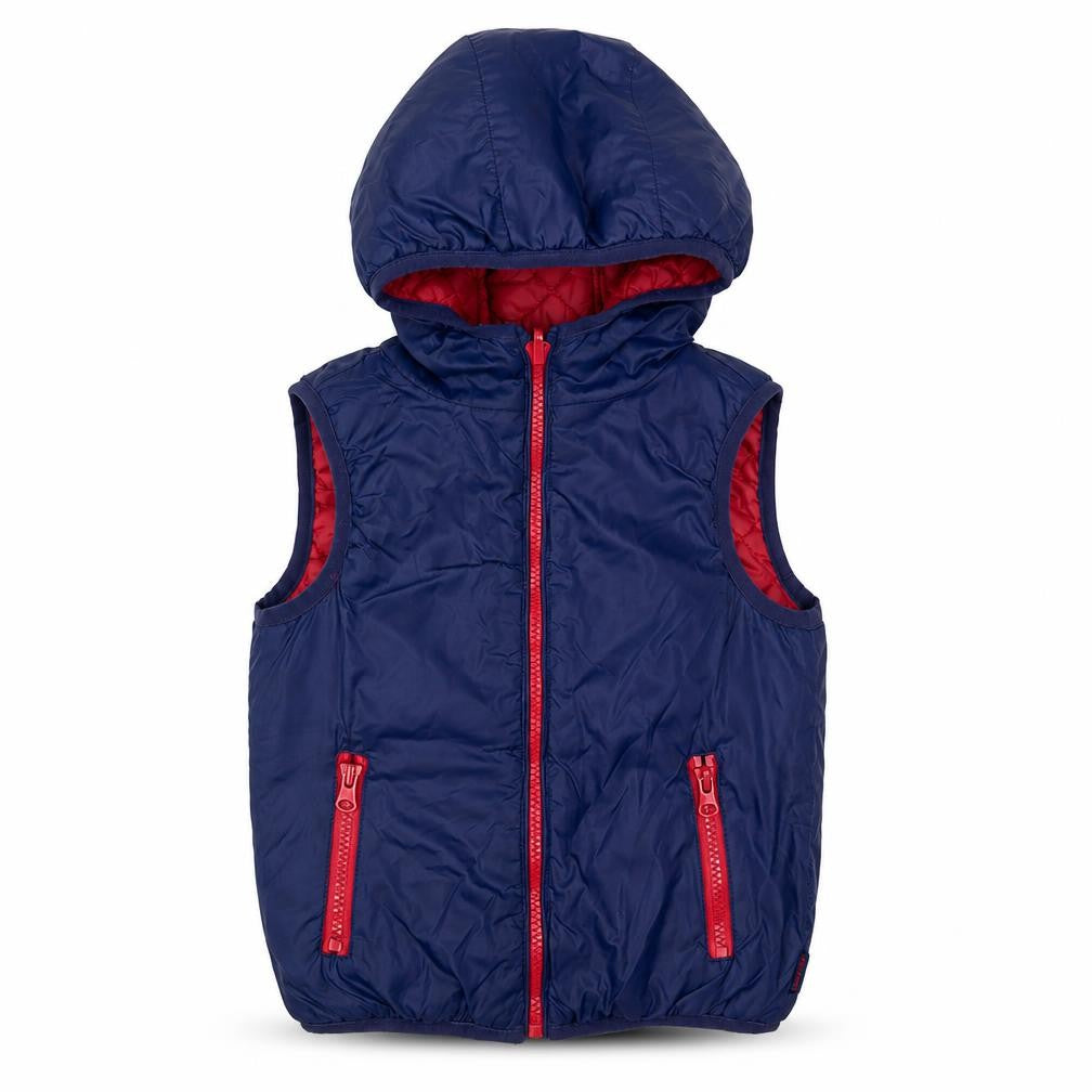 Chico Boys Blue Gilet Coat Size 4 Years Zip