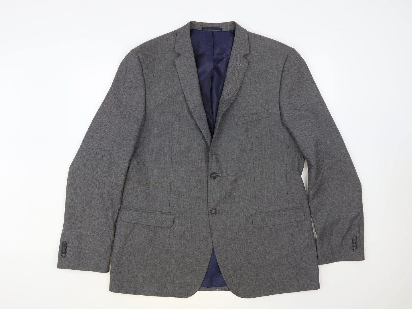 Taylor & Wright Mens Grey Polyester Jacket Blazer Size 44