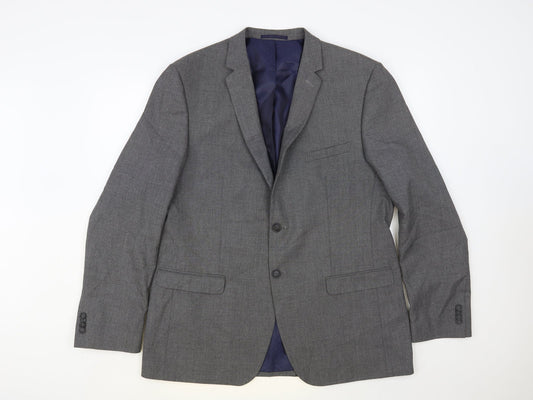 Taylor & Wright Mens Grey Polyester Jacket Blazer Size 44