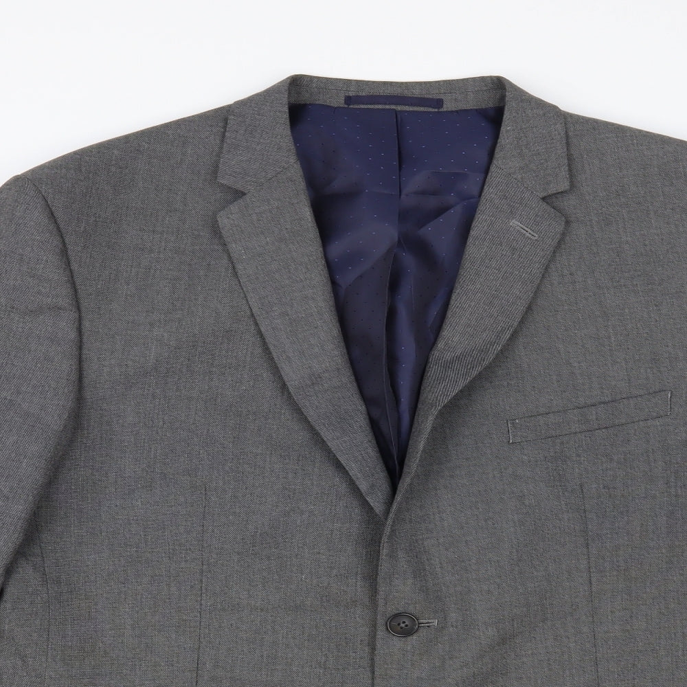 Taylor & Wright Mens Grey Polyester Jacket Blazer Size 44
