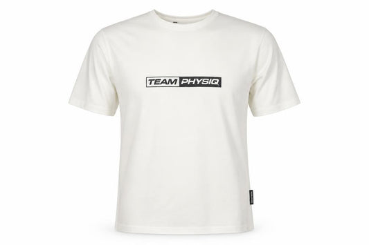Physiq Mens White Cotton Pullover T-Shirt Size L Crew Neck Pullover