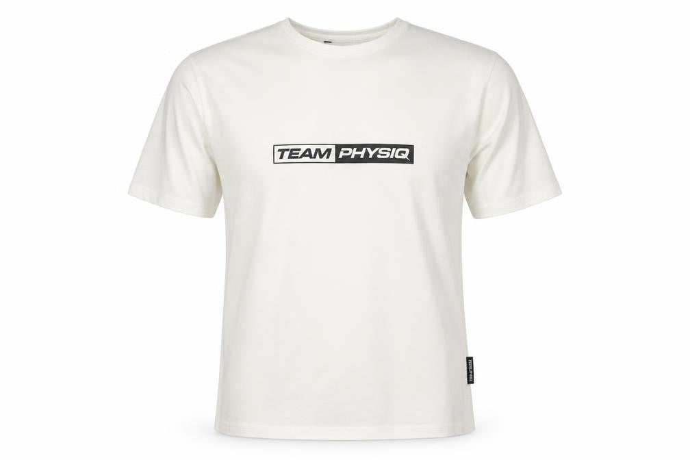Physiq Mens White Cotton Pullover T-Shirt Size L Crew Neck Pullover