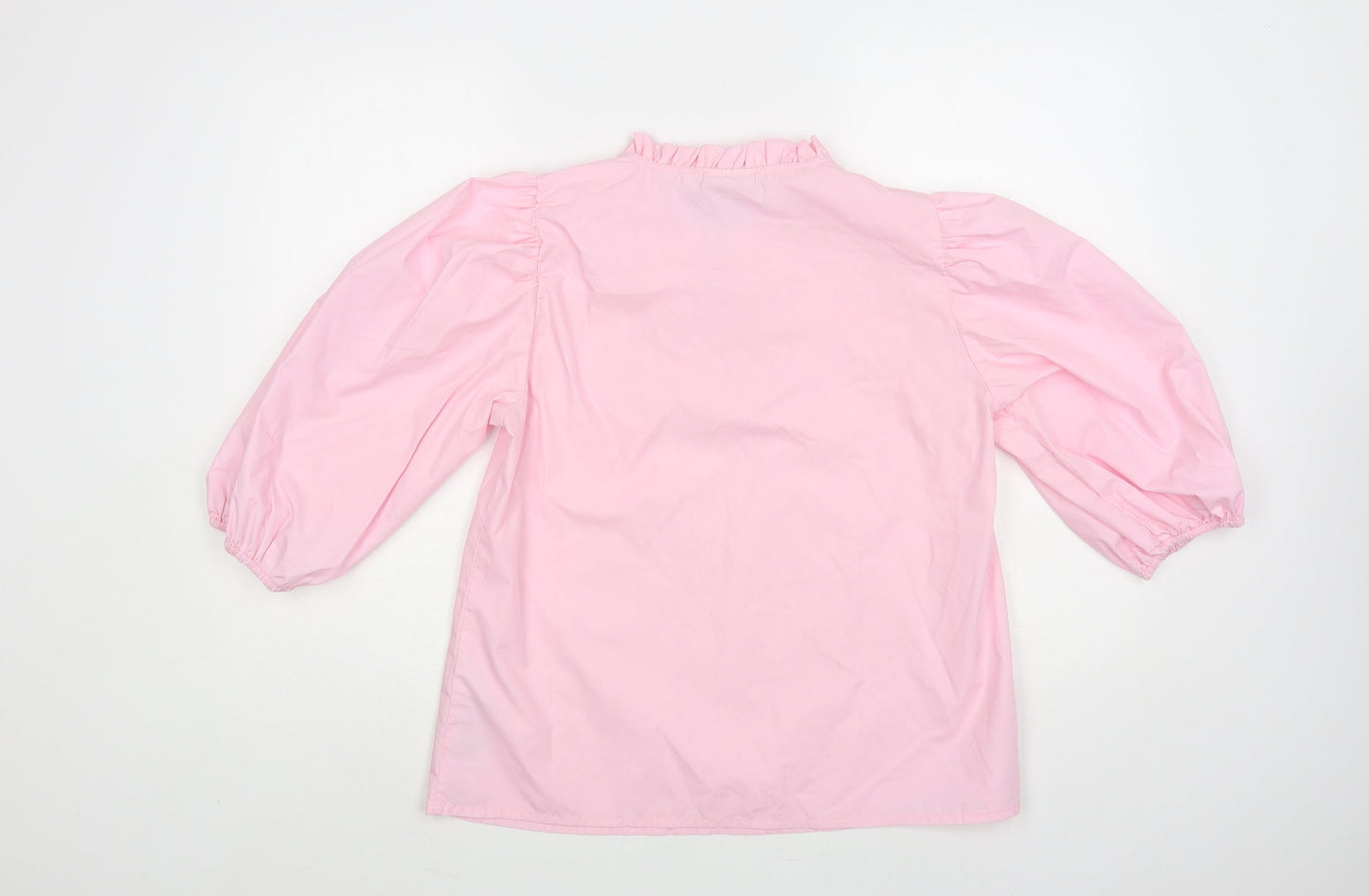 Kaffe Womens Pink Polyester Basic Blouse Size 8 Round Neck