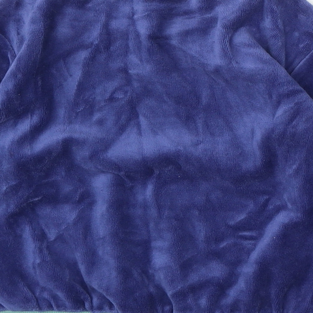H&M Boys Blue Polyester Pullover Sweatshirt Size 2 Years Snap