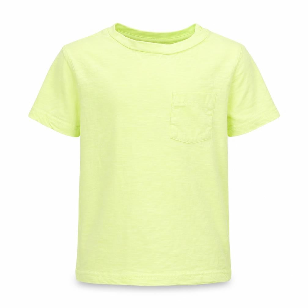 TU Boys Green Cotton Basic T-Shirt Size 5 Years Round Neck