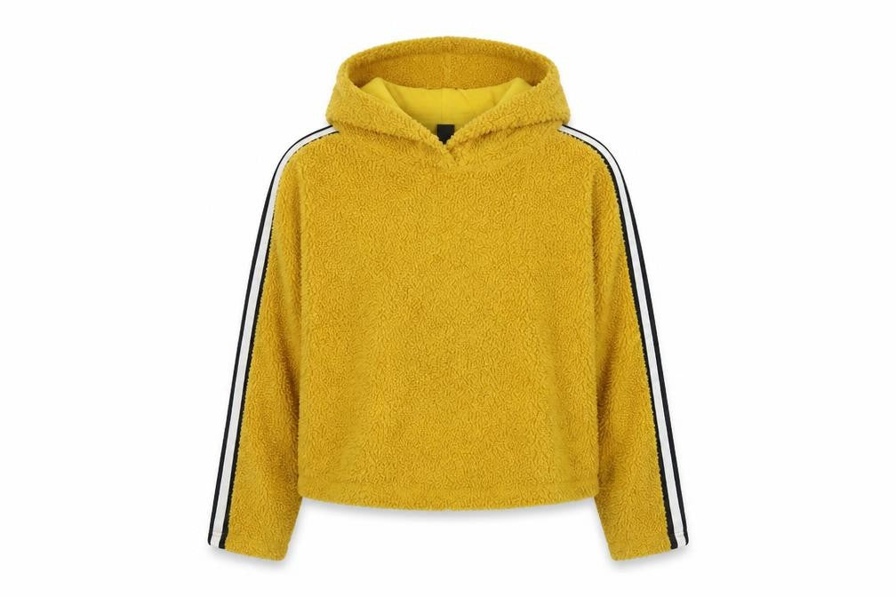 New Look Girls Yellow Polyester Pullover Hoodie Size 12-13 Years Pullover - Cropped