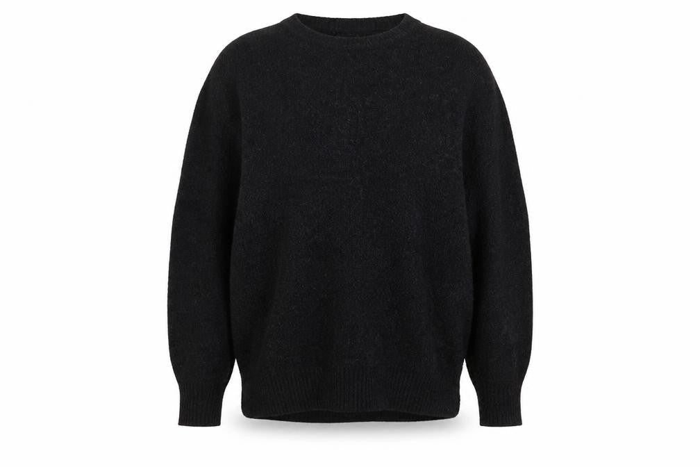 H&M Womens Grey Round Neck Acrylic Pullover Jumper Size S