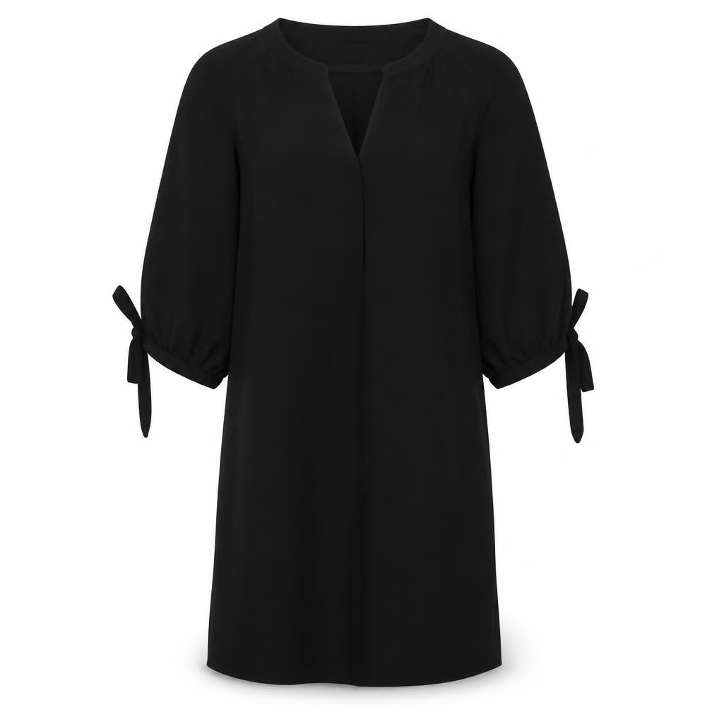 Primark Womens Black Polyester Shift Size 12 V-Neck Pullover