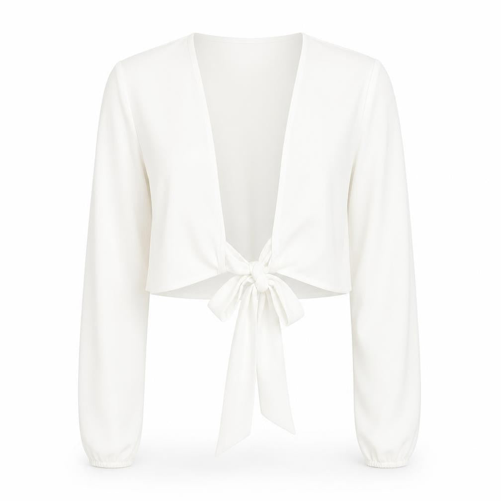 Missguided Womens White Polyester Basic Blouse Size 8 V-Neck