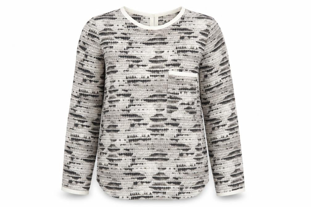 Zara Womens Beige Animal Print Polyester Basic Blouse Size XS Round Neck - Snake Print