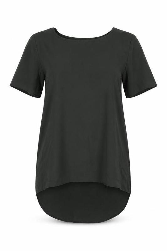 F&F Womens Green Polyester Basic Blouse Size 6 Round Neck