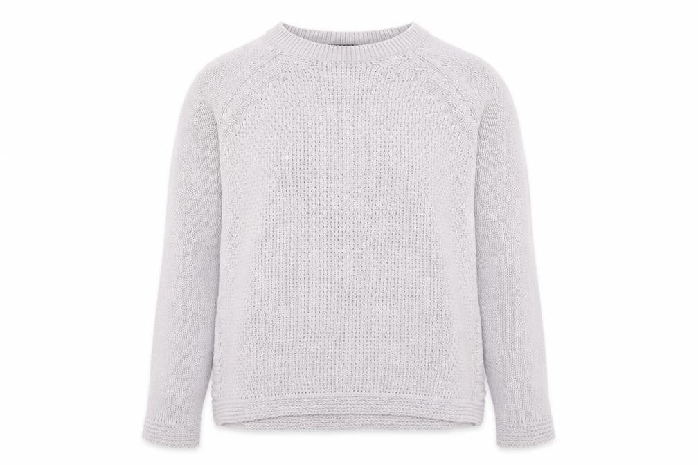 F&F Womens Grey Round Neck Acrylic Pullover Jumper Size 12