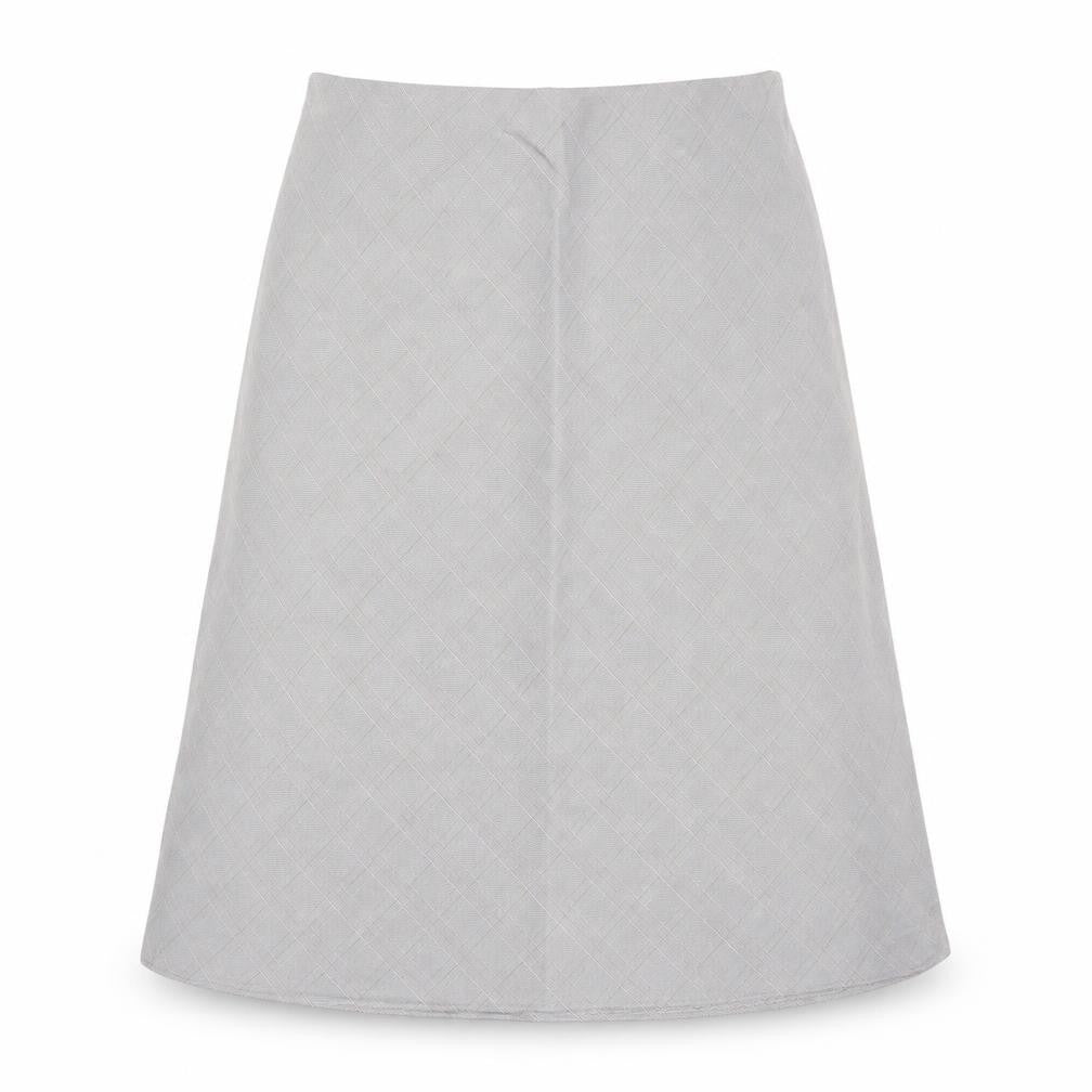 Berkertex Womens Grey Argyle/Diamond Polyester A-Line Skirt Size 16 Buckle