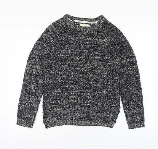 Papaya Womens Black Round Neck Acrylic Pullover Jumper Size S