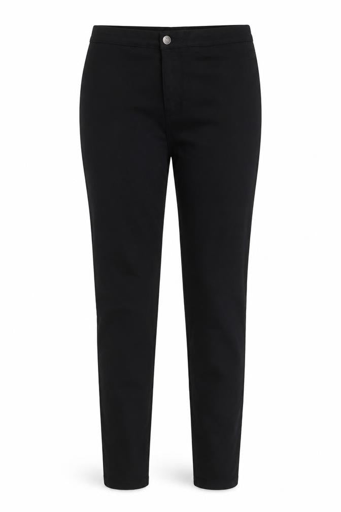 Denim & Co. Womens Black Polyester Skinny Jeans Size 10 L31 in Regular Button