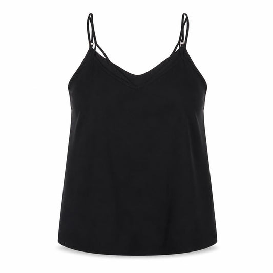 River Island Womens Black Polyester Camisole Blouse Size 10 V-Neck