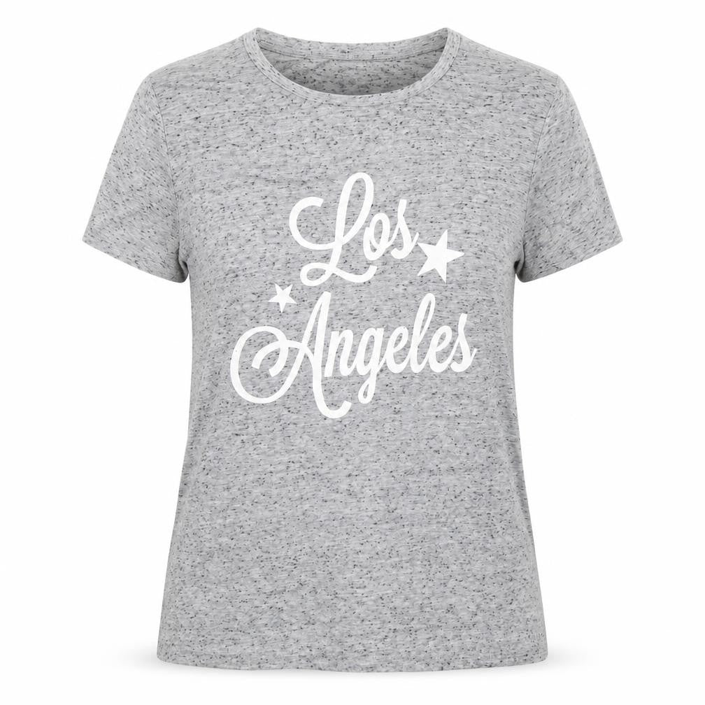 Atmosphere Womens Grey Polyester Basic T-Shirt Size 12 Round Neck - Los Angeles