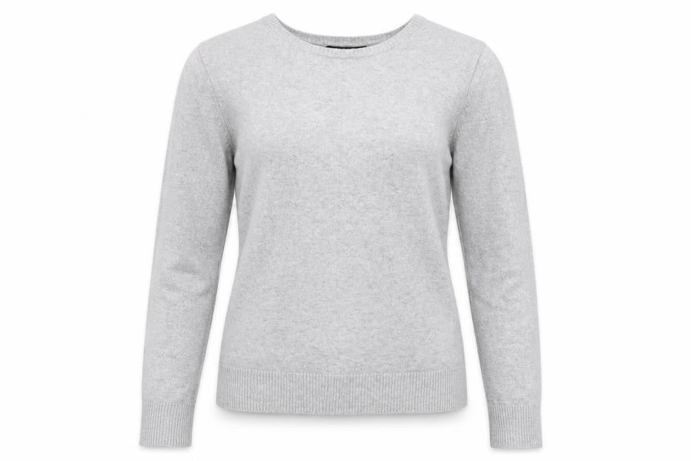 Atmosphere Womens Grey Round Neck Viscose Pullover Jumper Size 12
