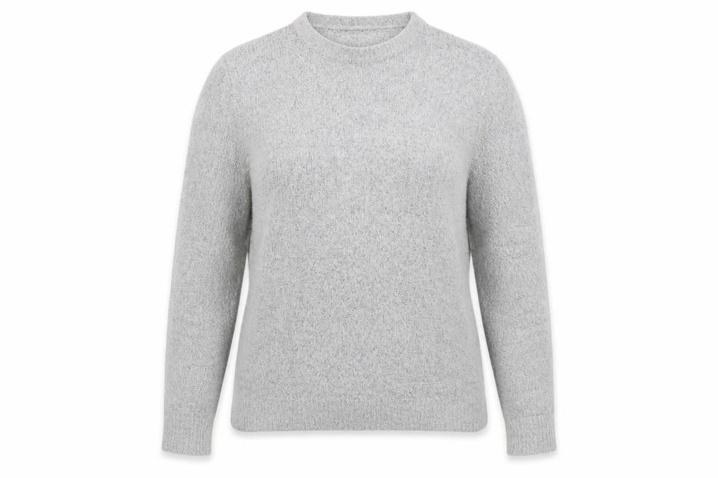 Onfire Womens Grey Round Neck Acrylic Pullover Jumper Size 14