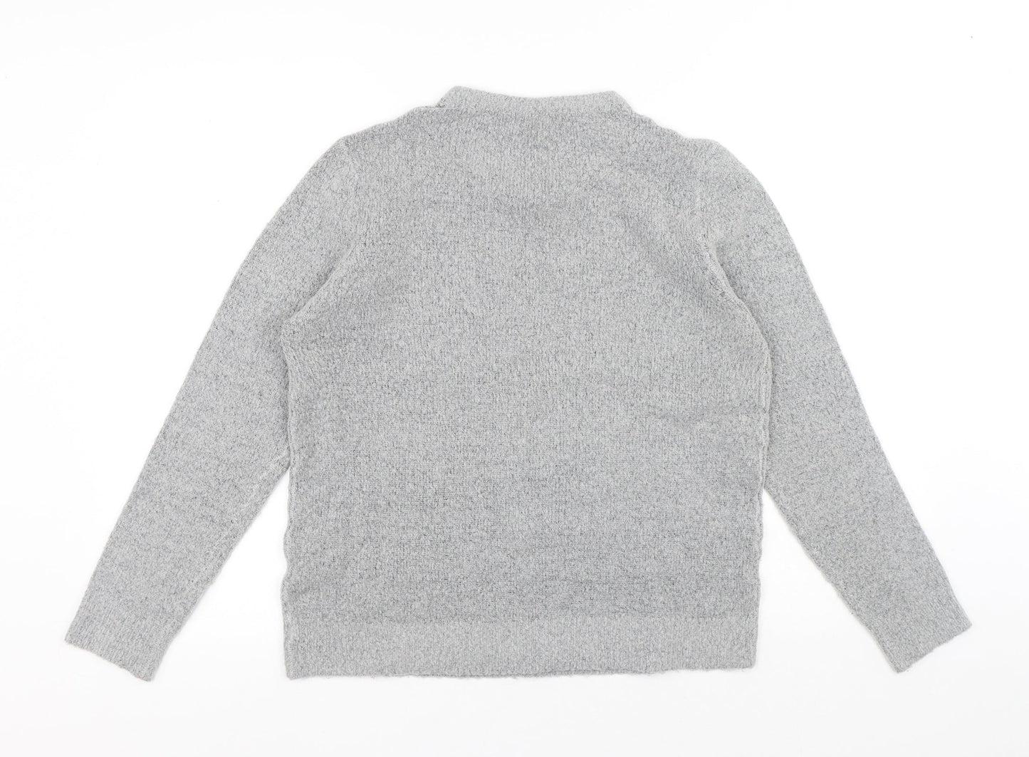 Onfire Womens Grey Round Neck Acrylic Pullover Jumper Size 14