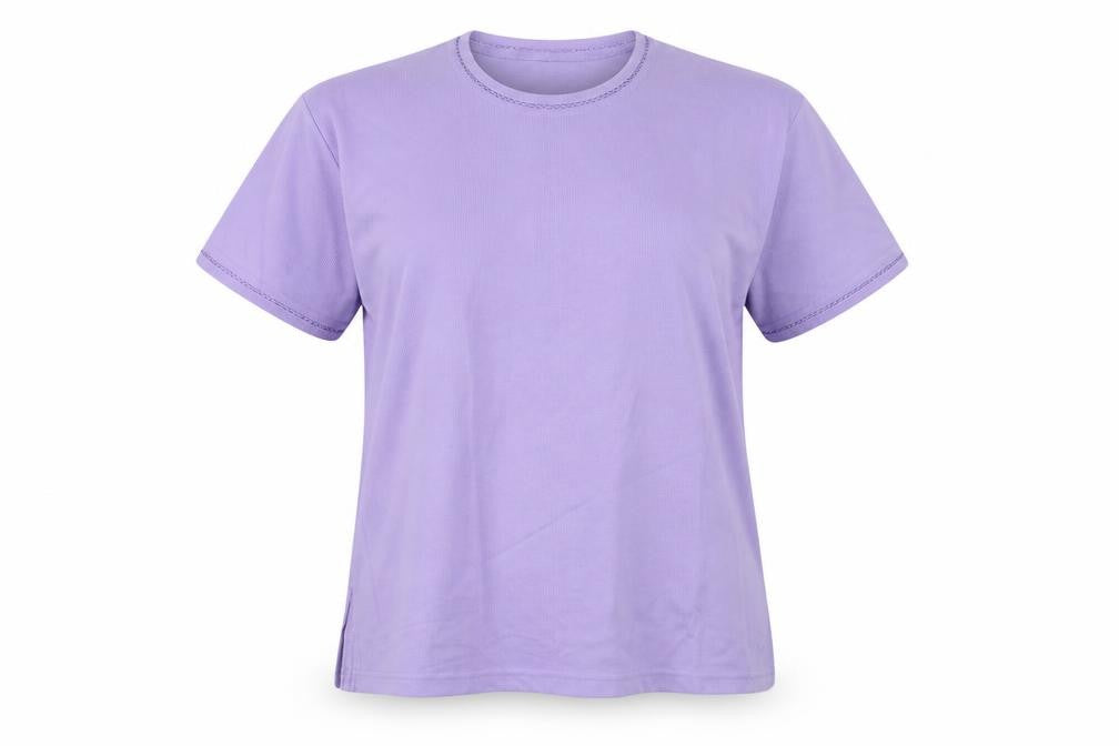 Debbie Morgan Womens Purple Round Neck Polyester Pullover Jumper Size L