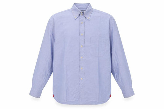 Code Mens Blue Cotton Button-Up Size 16.5 Collared Button