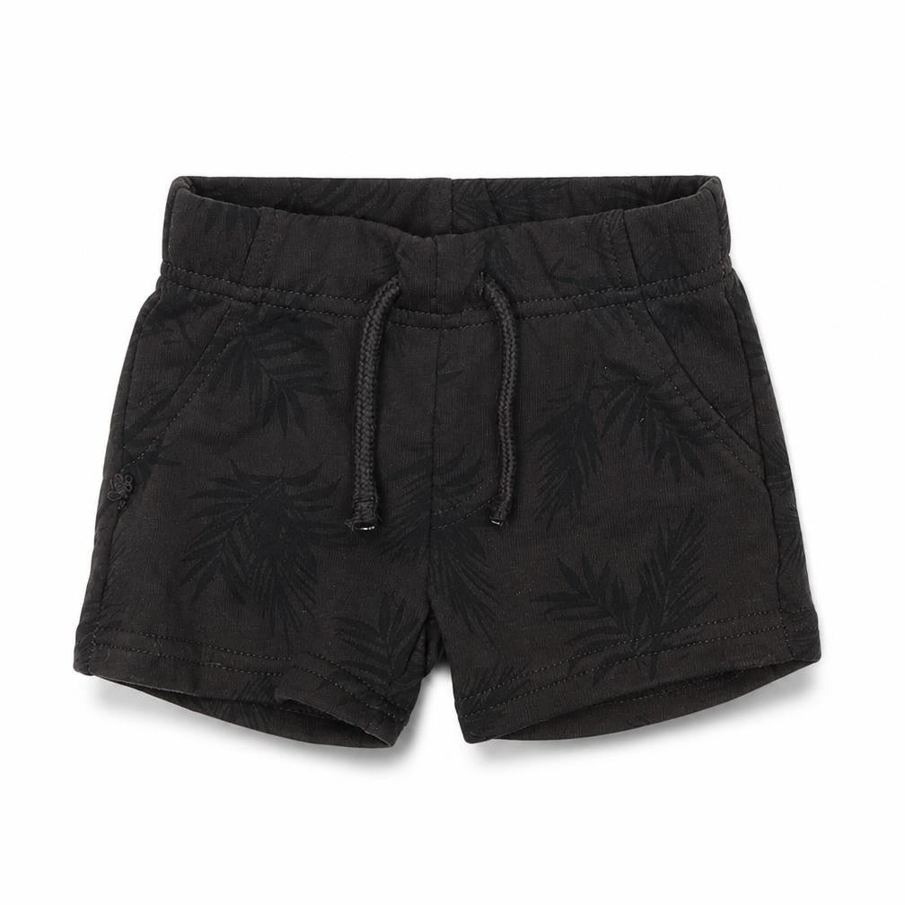 Primark Boys Brown Floral Cotton Cropped Trousers Size 0-3 Months Drawstring - Shorts