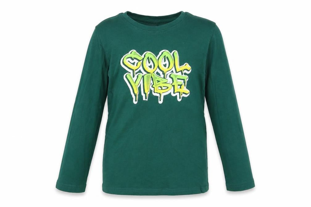 Dunnes Stores Girls Green Cotton Pullover T-Shirt Size 5-6 Years Crew Neck Pullover - Cool Vibe