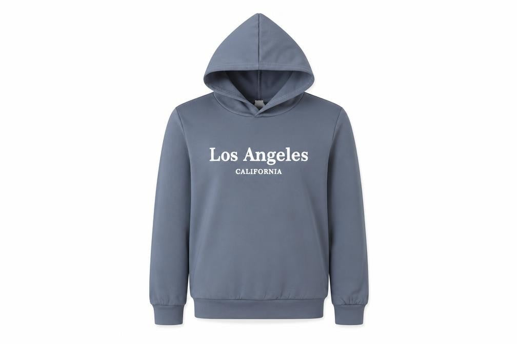 SheIn Girls Grey Polyester Pullover Hoodie Size 8 Years Pullover - Los Angeles California