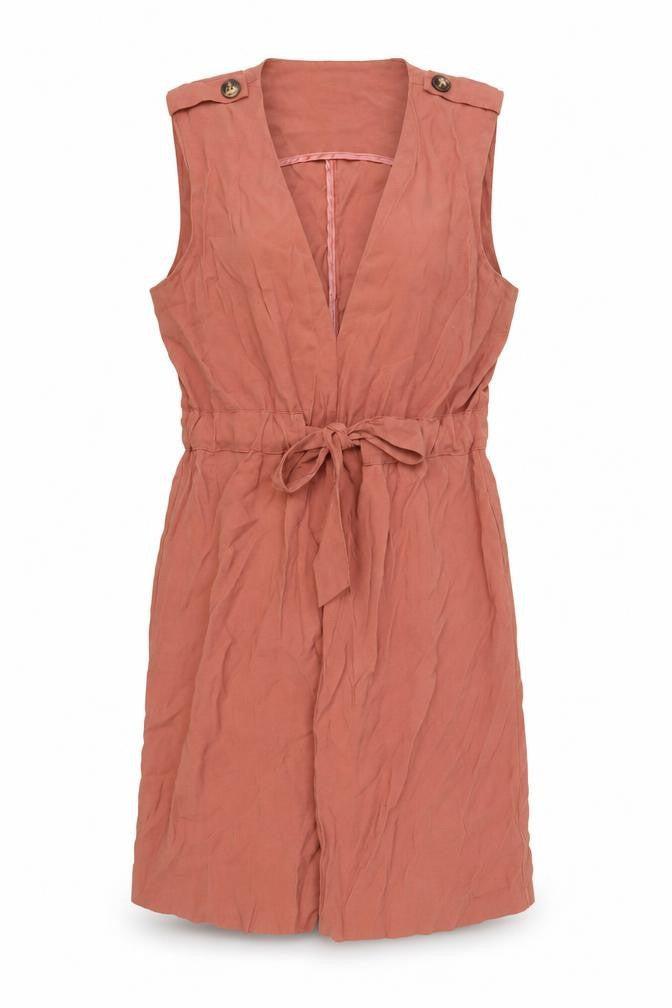 Primark Womens Pink Jacket Waistcoat Size 18 Tie