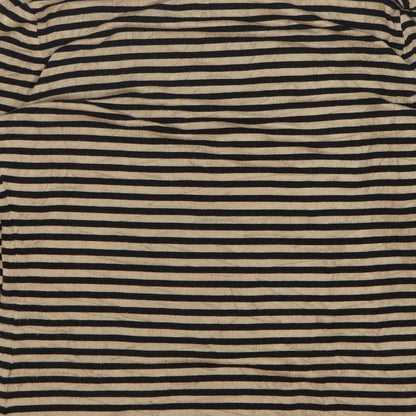 Phase Eight Womens Beige Cowl Neck Striped Viscose Pullover Jumper Size 12