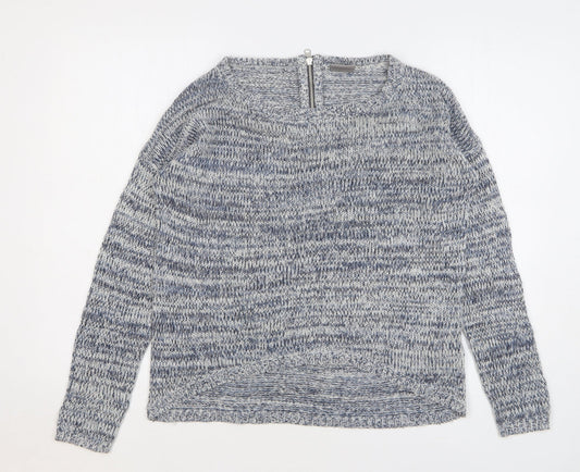Vero Moda Womens Blue Round Neck Acrylic Cardigan Jumper Size S
