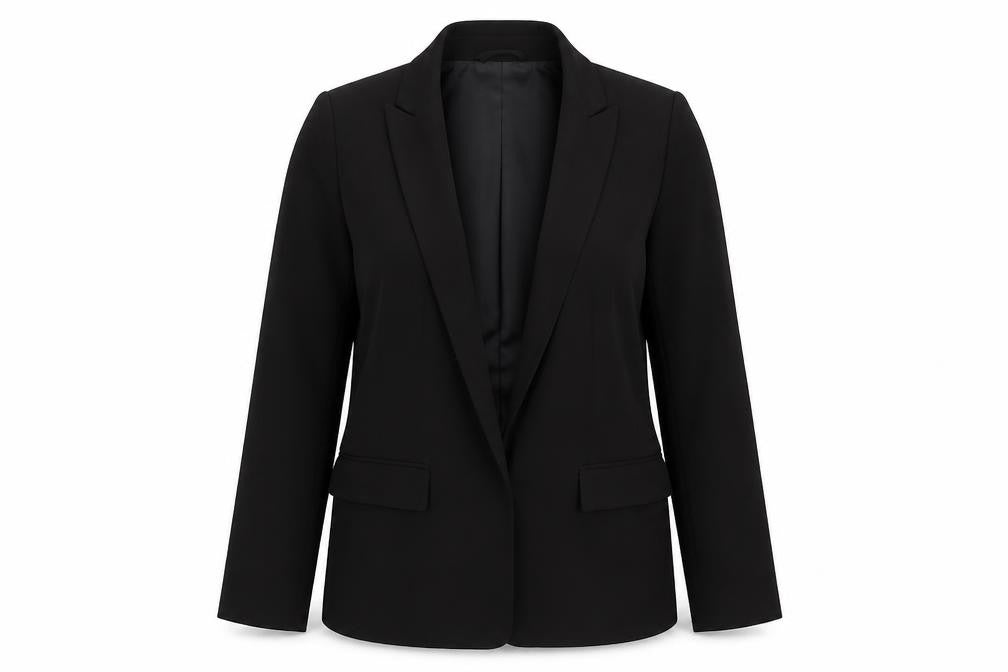 H&M Womens Black Jacket Size 36 Tie